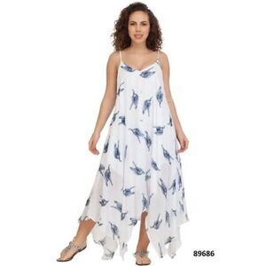 Sea Turtle Gauze Hankerchief Dress One Size